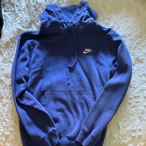Nike Deep Blue Hoodie with Drawstring - Picture 1 of 2